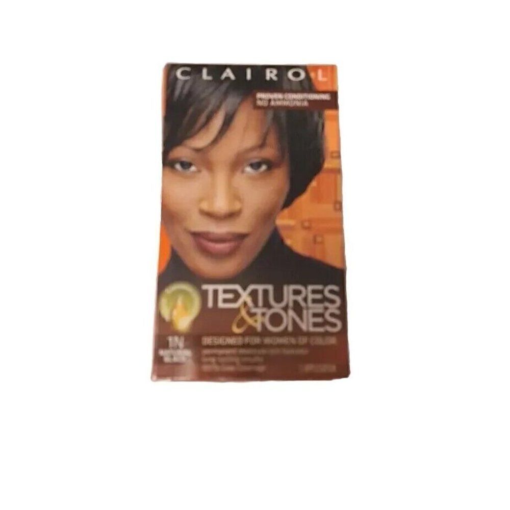 Clairol Textures & Tones Permanent Creme Hair Color 1N Natural Black